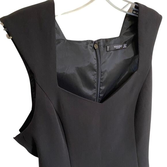 Mango Basics Sweetheart Little Black Cocktail Dress- XS - Picture 12 of 14